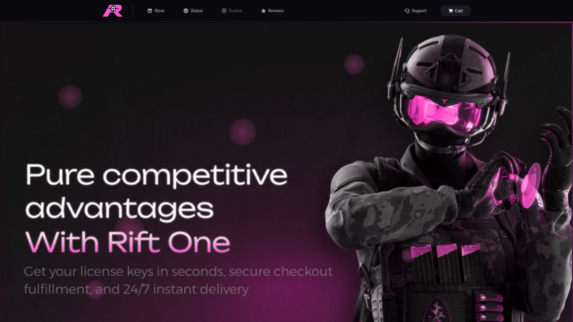 website screenshot of https://riftonefrontend.pages.dev/