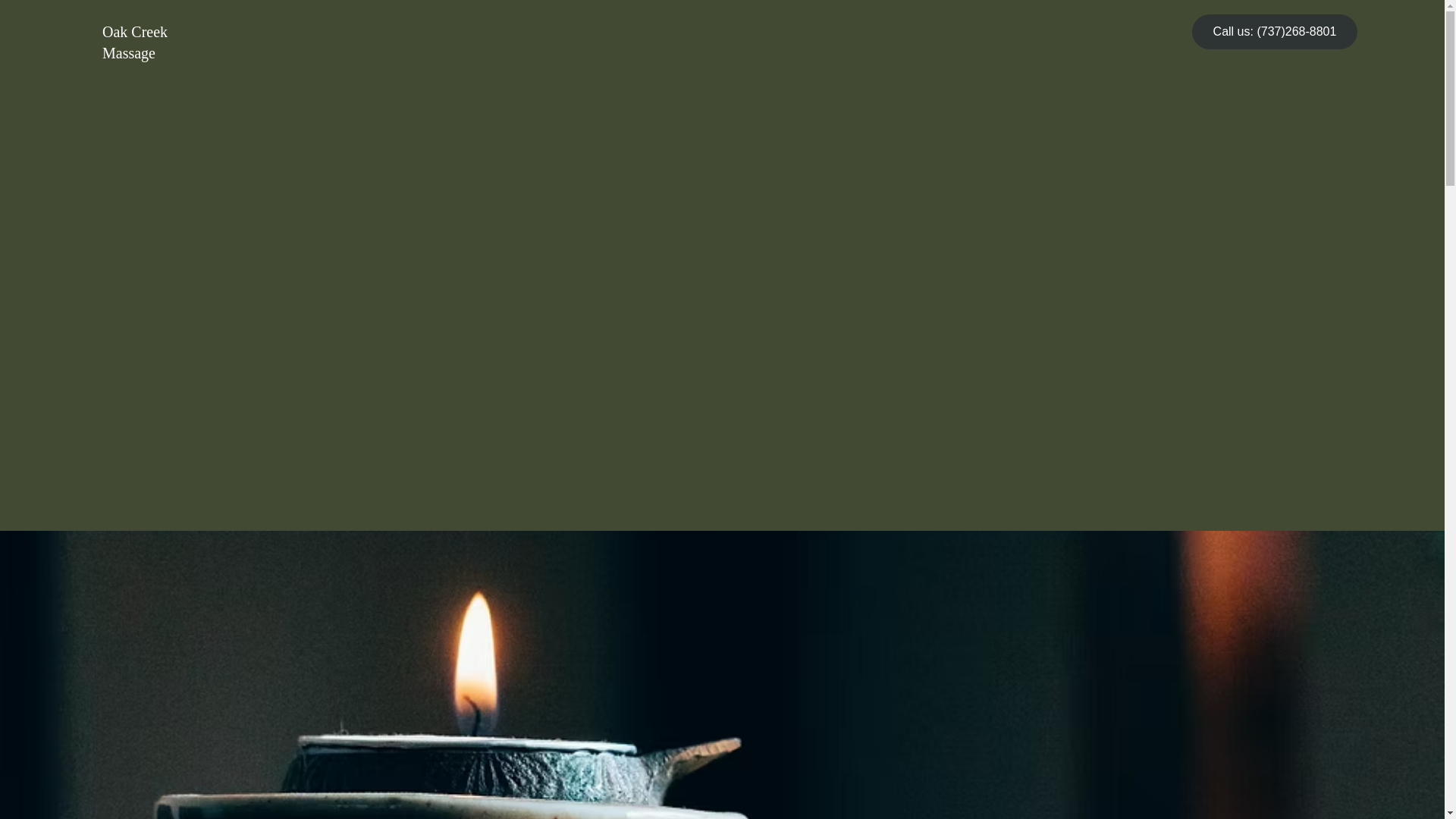 website screenshot of https://oakcreekmassagetx.com/