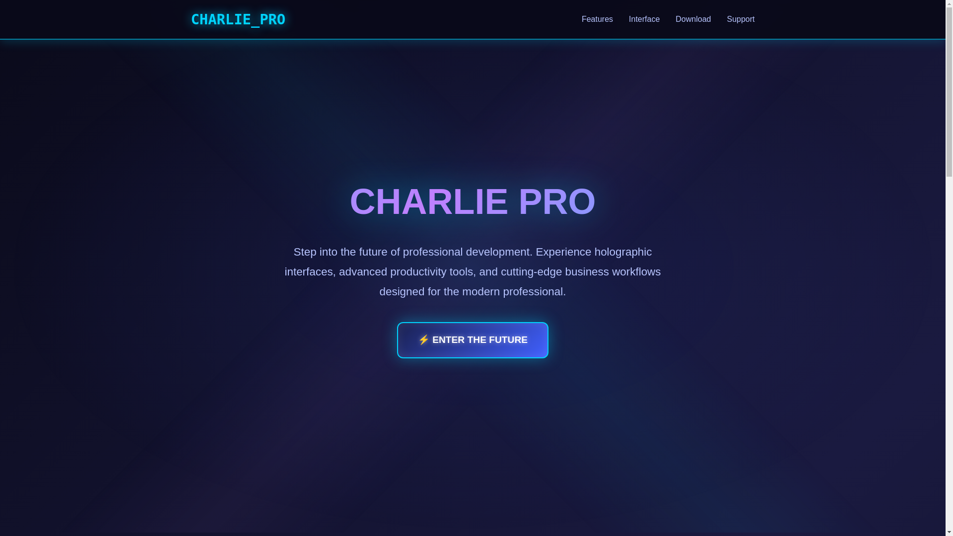 website screenshot of https://charlie-pro.pages.dev/