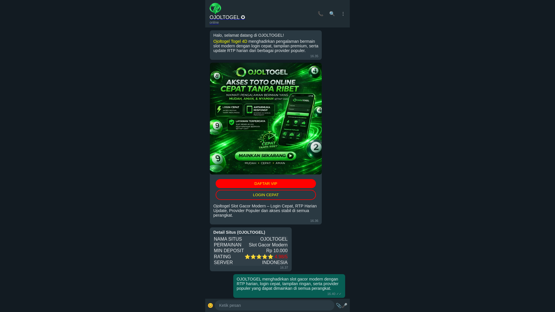 website screenshot of https://ojoltogelxyz.pages.dev/
