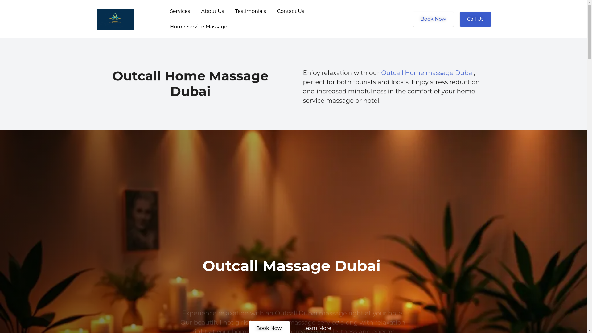 website screenshot of https://outcallmassage.ae/