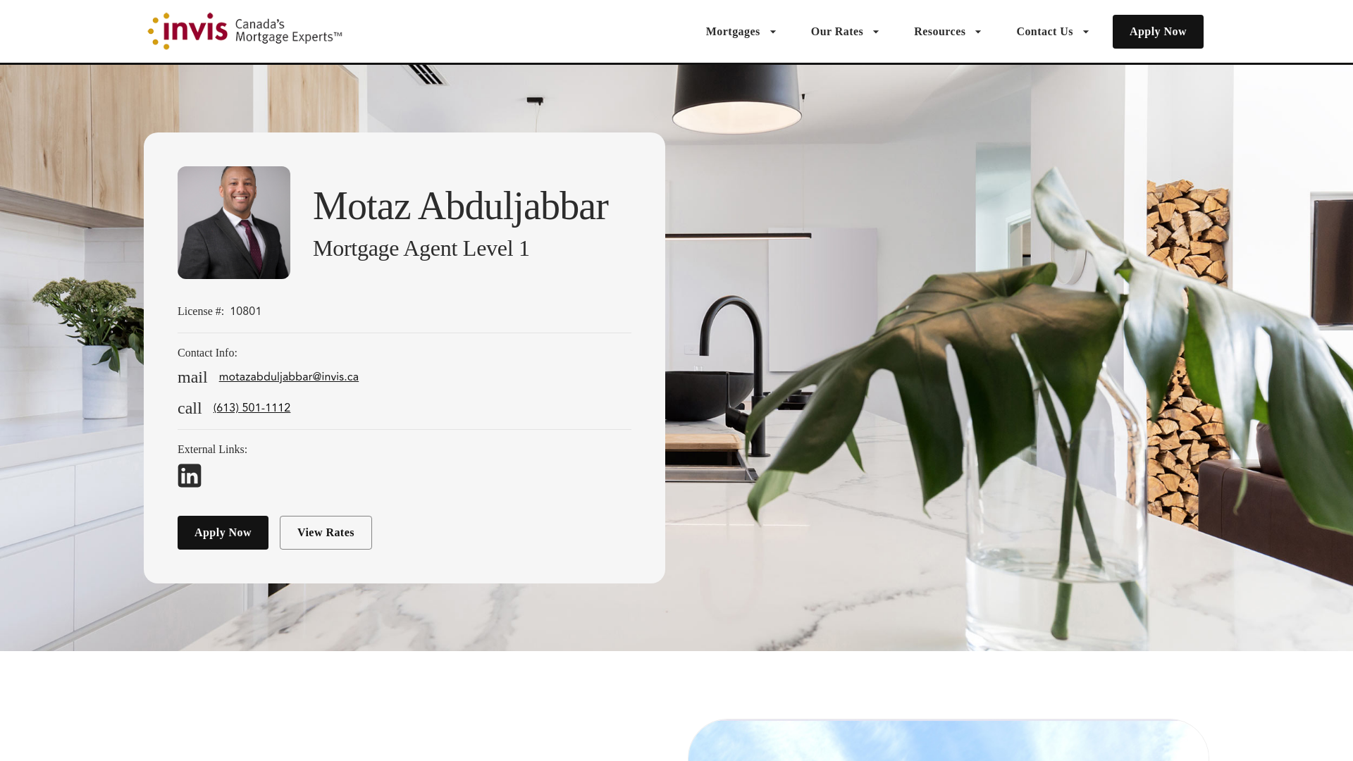 website screenshot of https://motazmortgages.ca