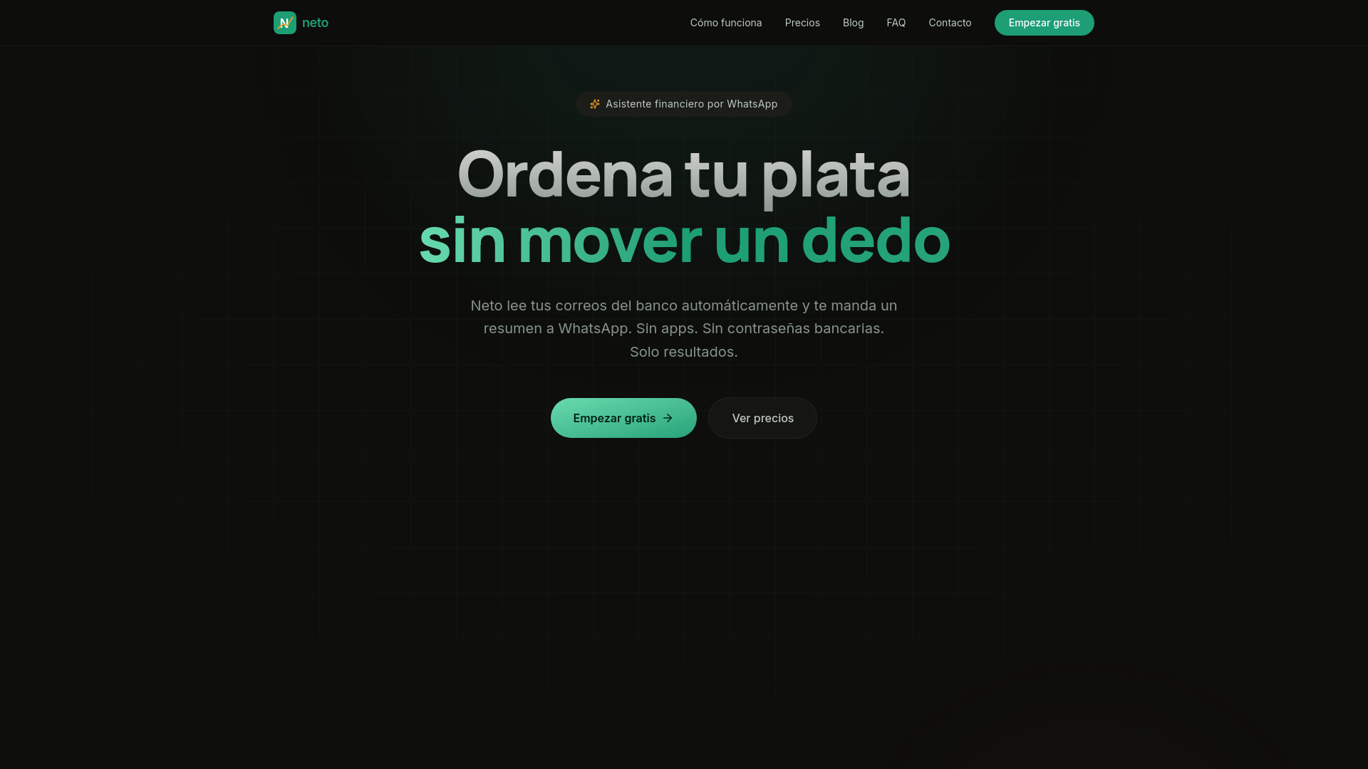 website screenshot of https://neto-landing.pages.dev/