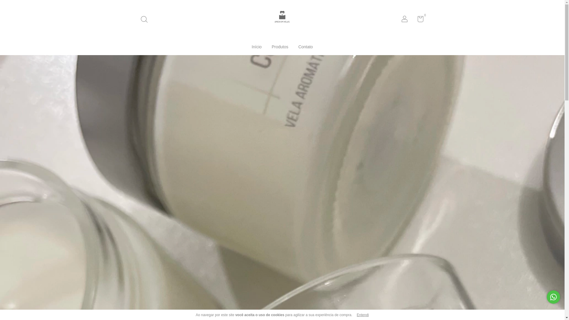 website screenshot of https://amoremvelas.com.br/