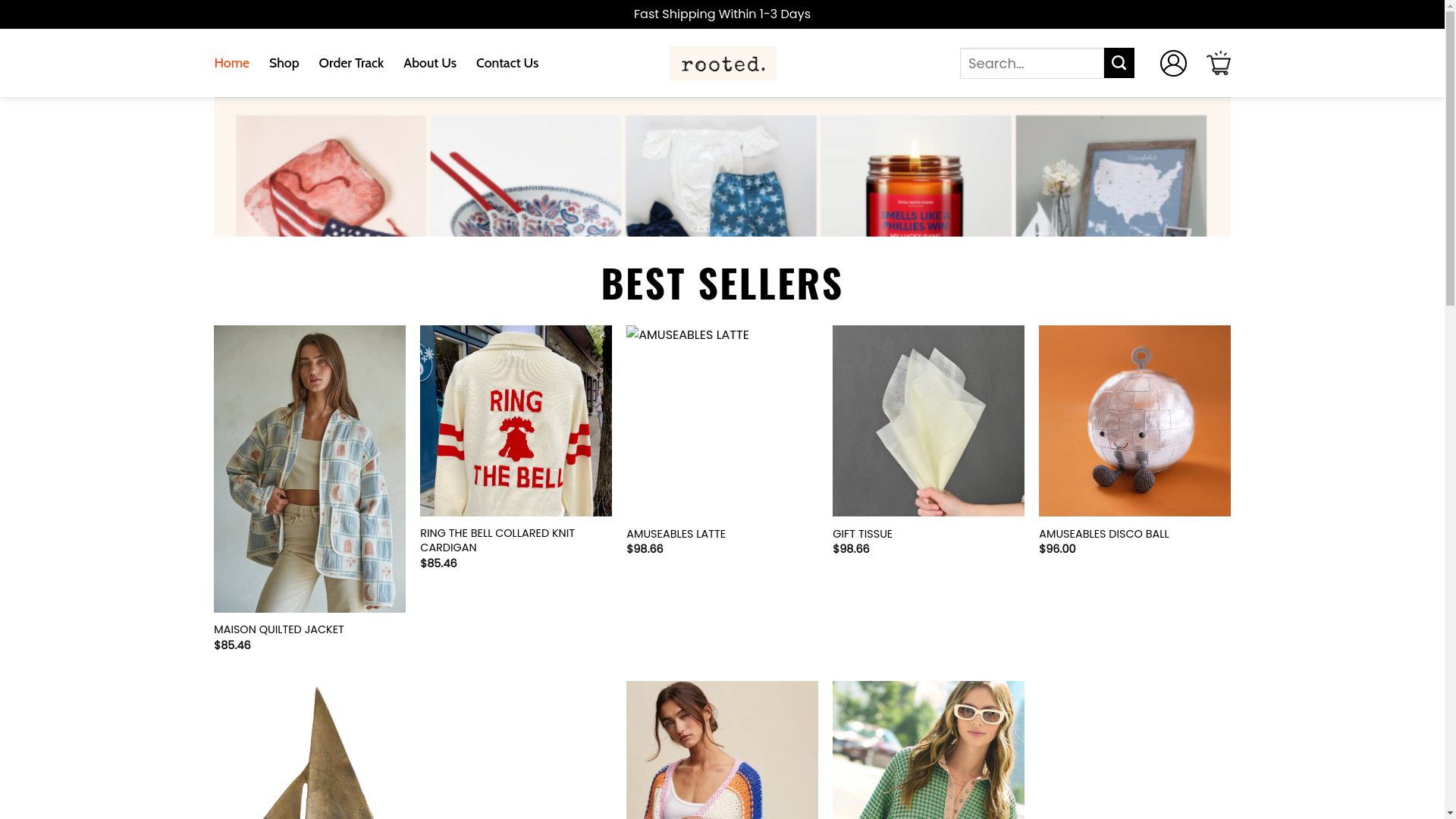 website screenshot of https://ourrootedshop.shop/