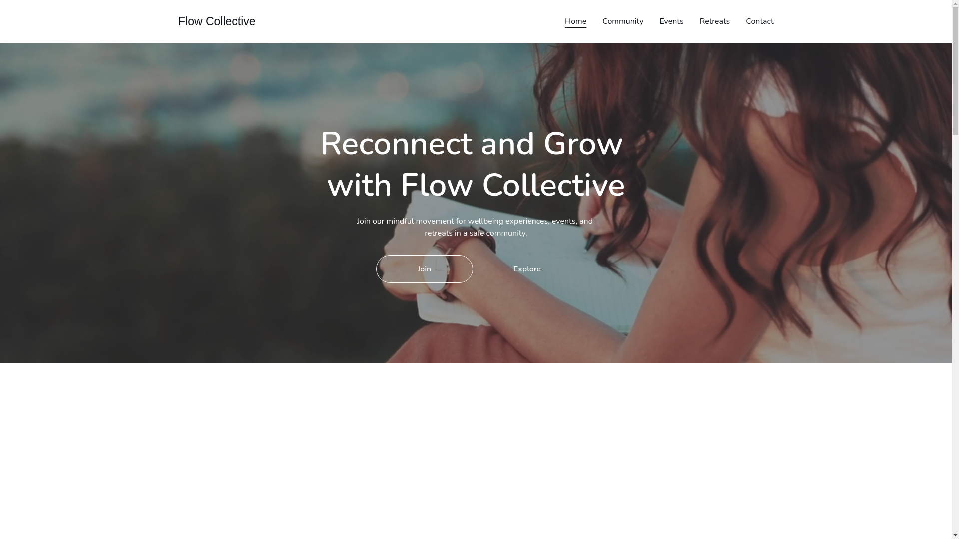 website screenshot of https://flowcollective.in/