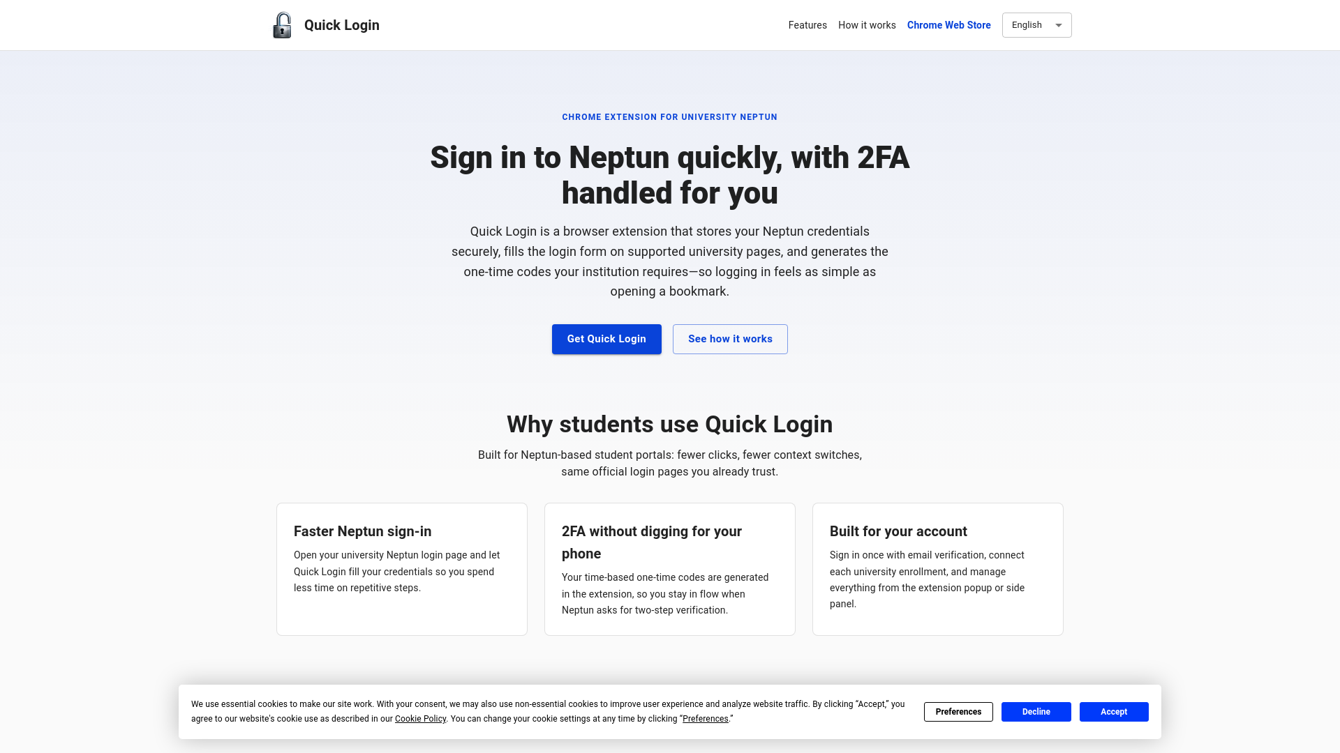 website screenshot of https://quick-login.pages.dev/
