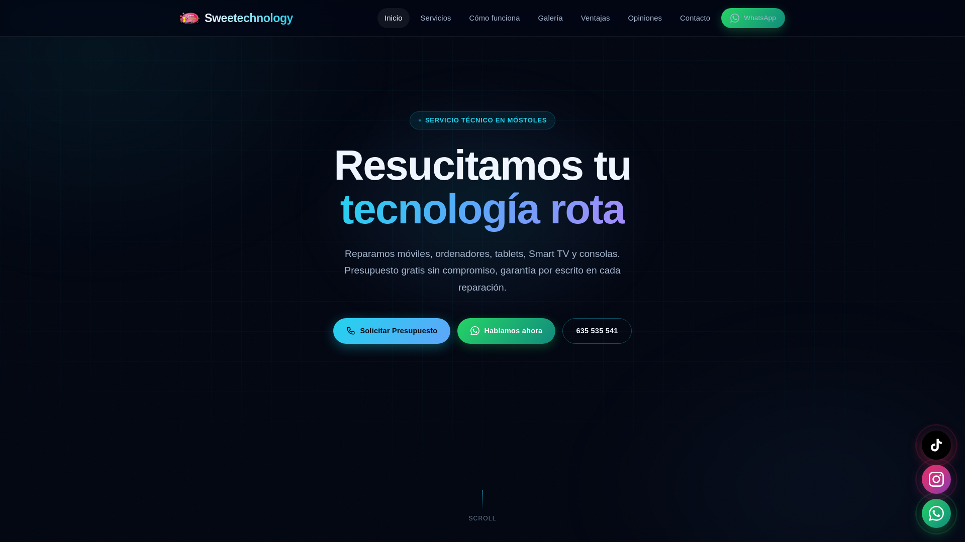 website screenshot of https://sweetechnology.pages.dev/