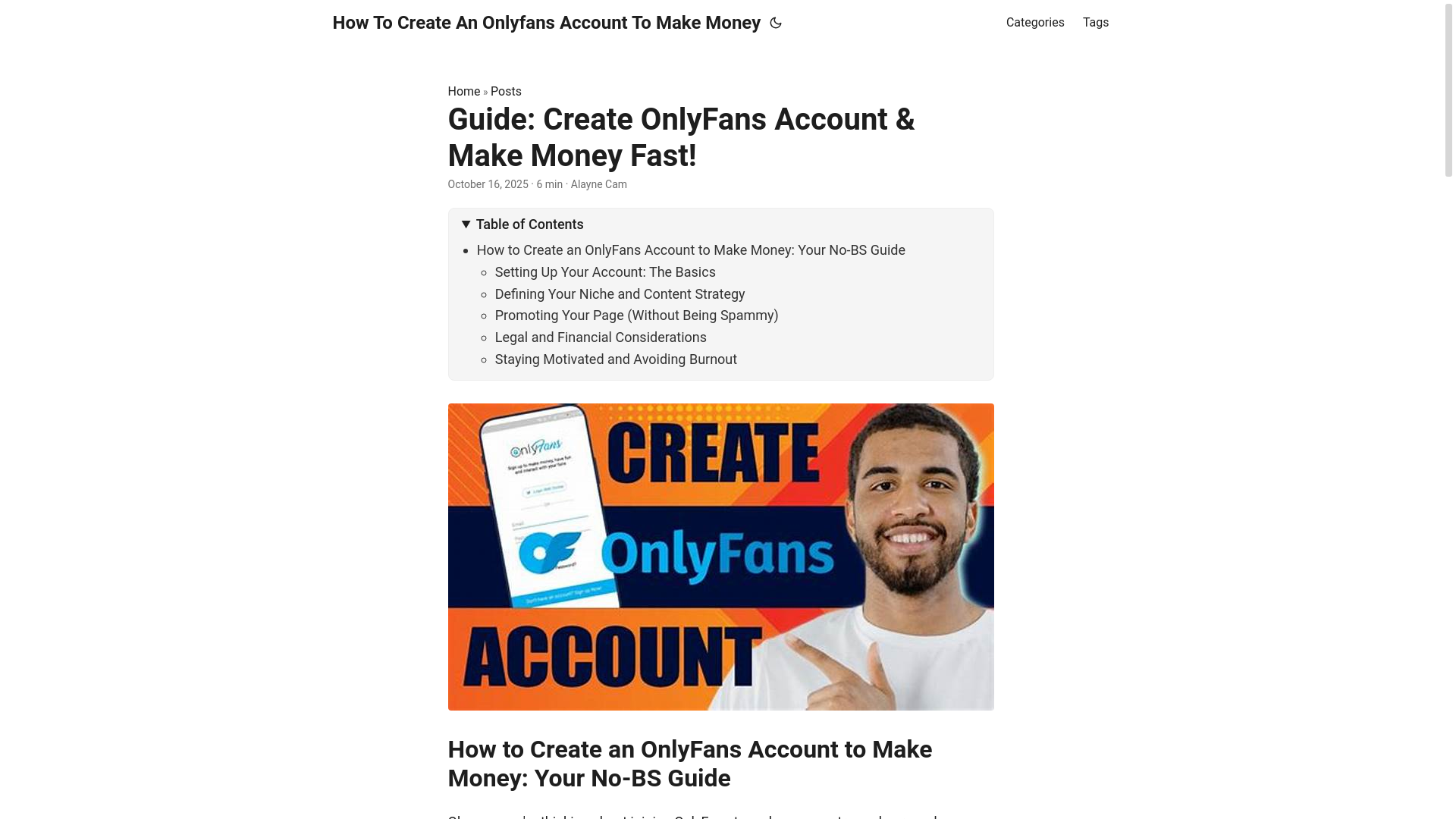 website screenshot of https://how-to-create-an-onlyfans-account-to-make-money.pages.dev/