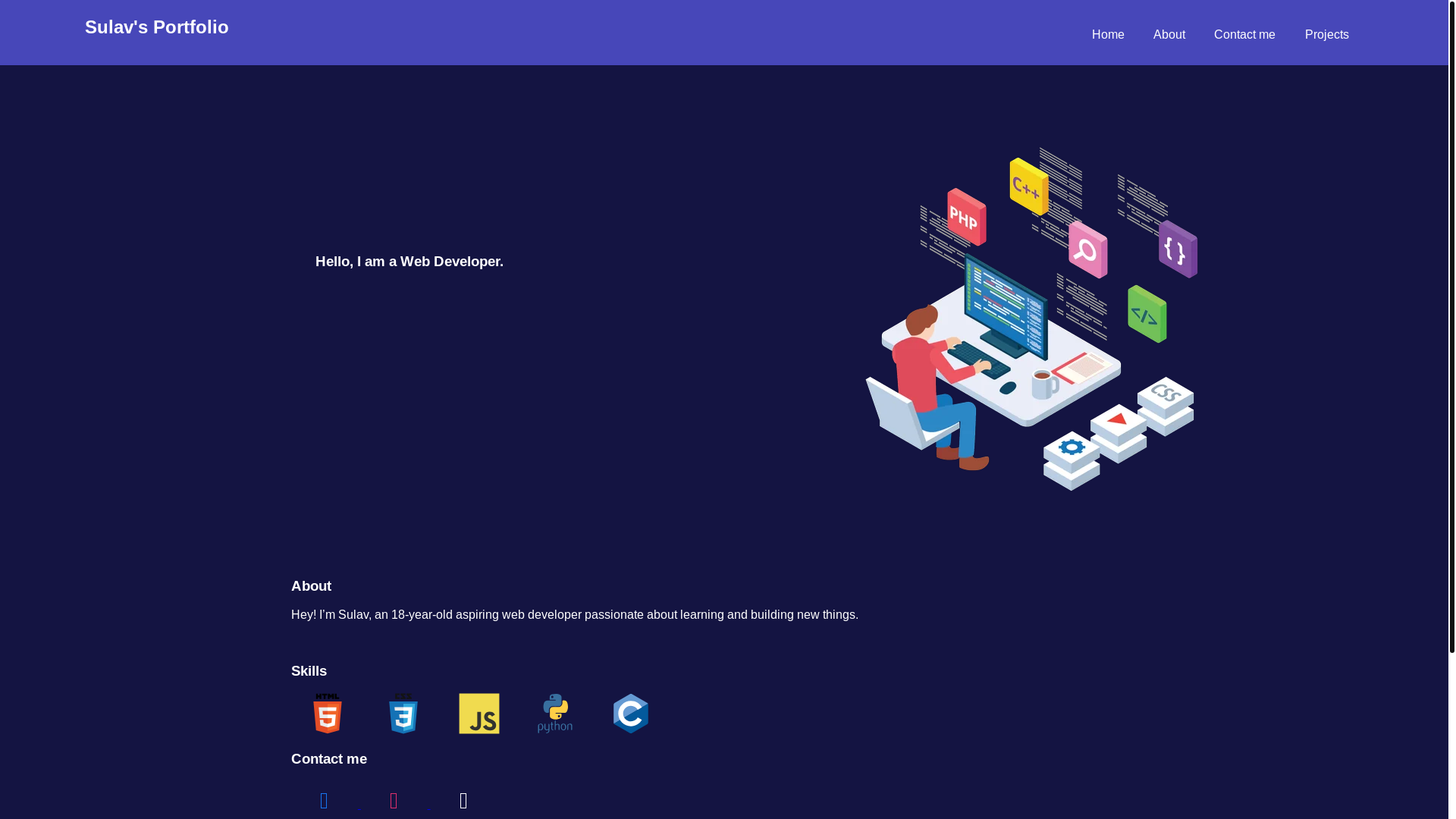 website screenshot of https://sulavsangraula.com.np/