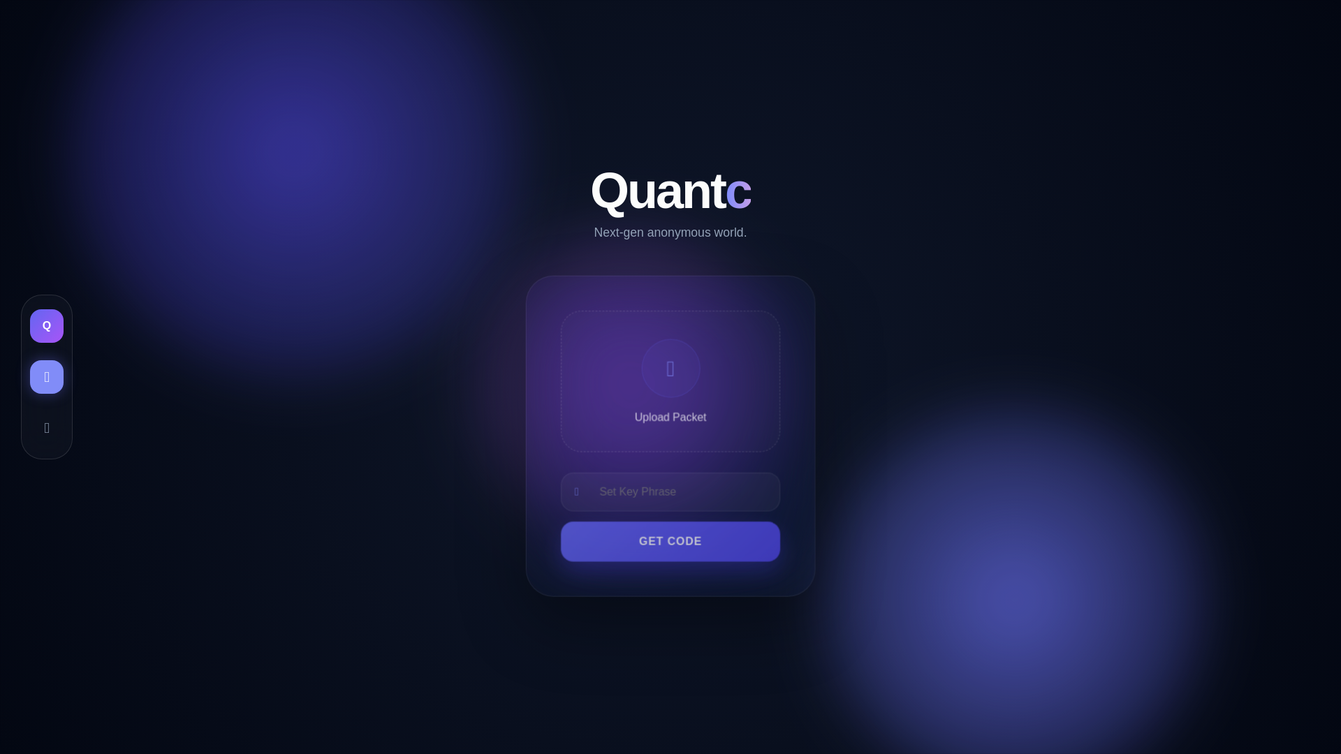 website screenshot of https://quantc.app/