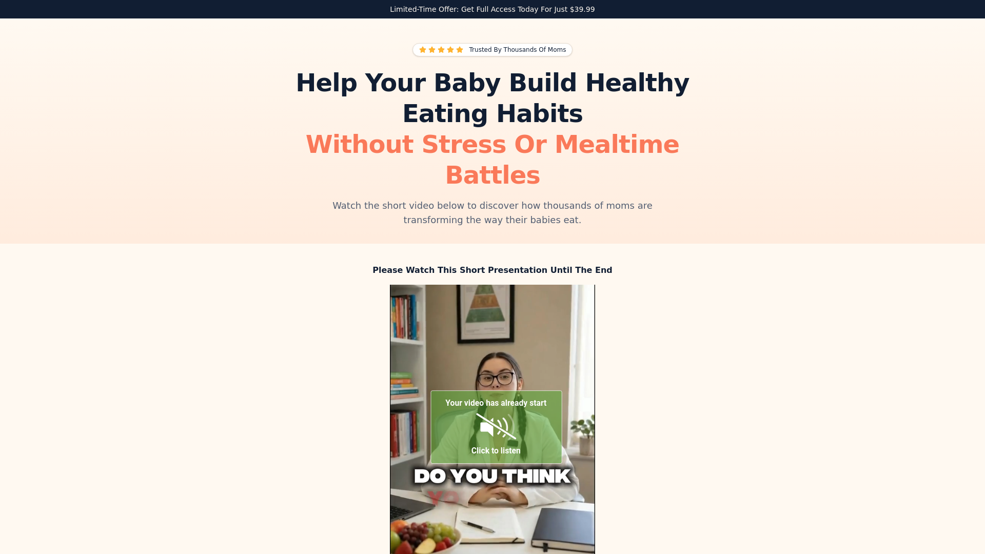 website screenshot of https://babybites.space/