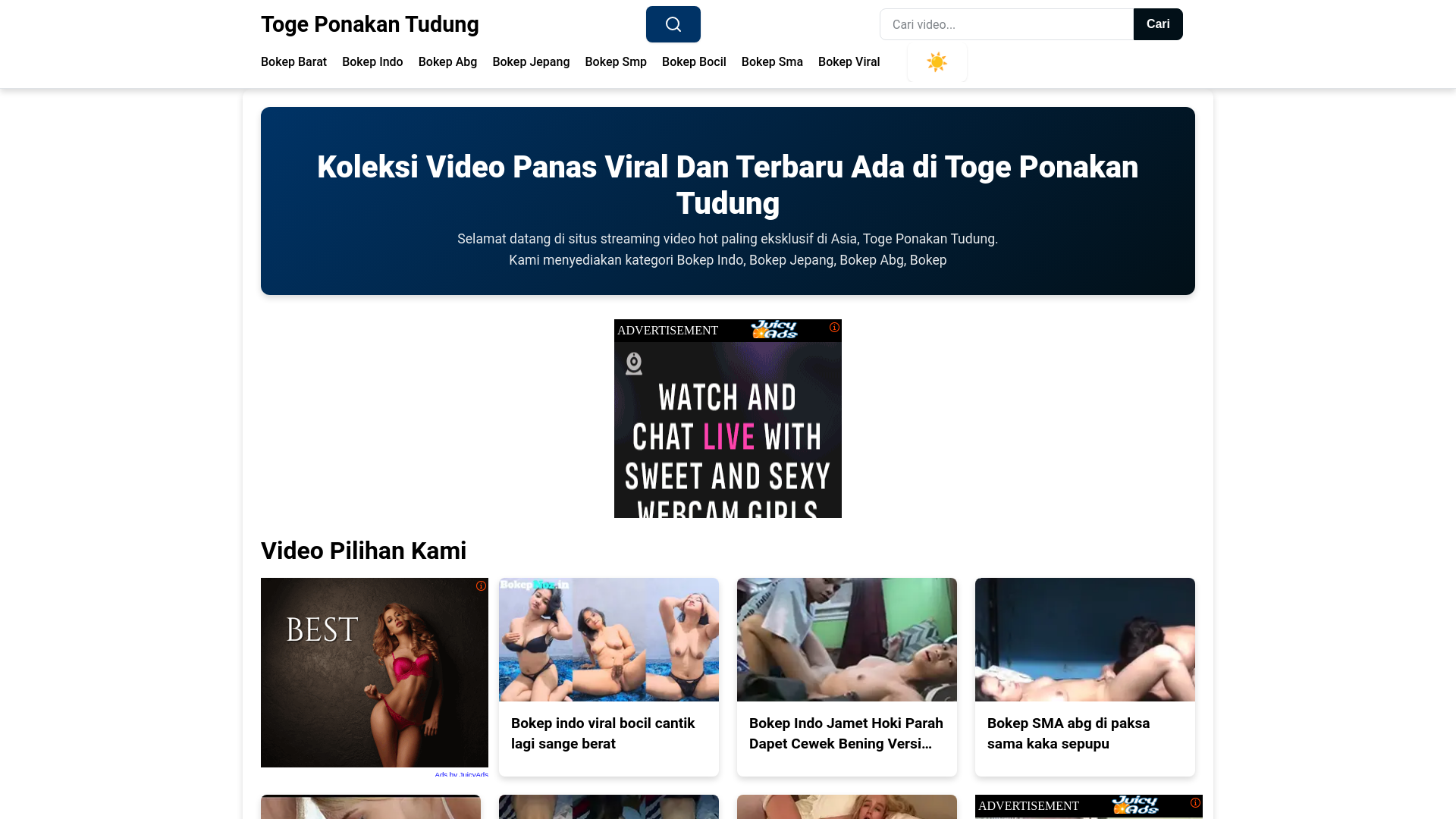 website screenshot of https://togeponakantudung.pages.dev/