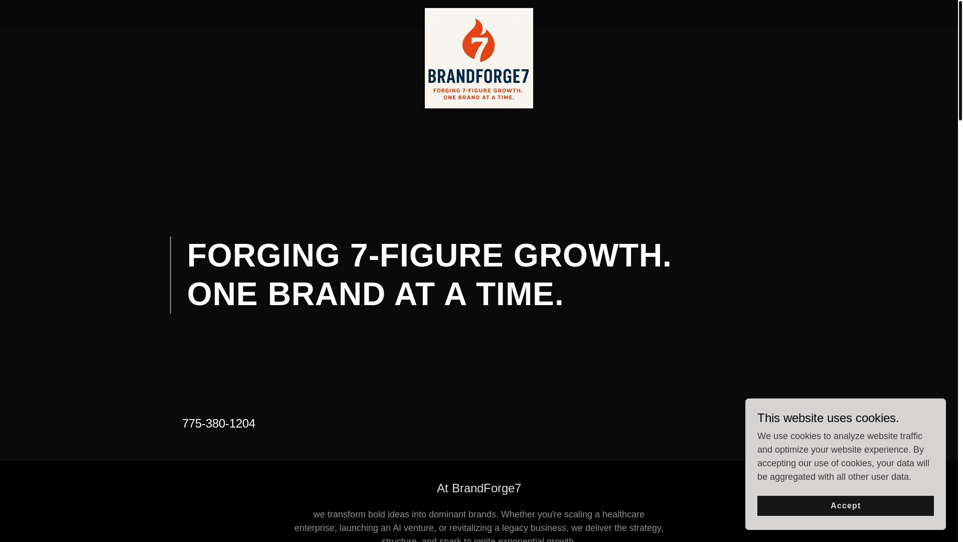 website screenshot of https://brandforge7.com/