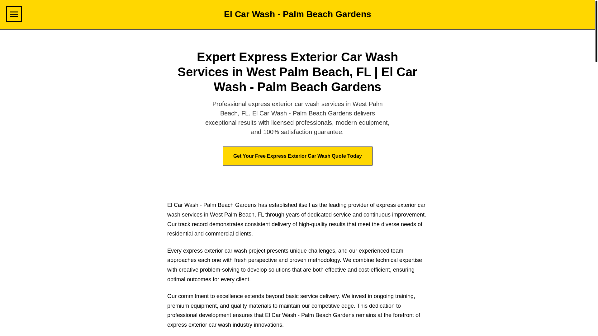 website screenshot of https://el-car-wash-palm-bea-cd592.pages.dev/