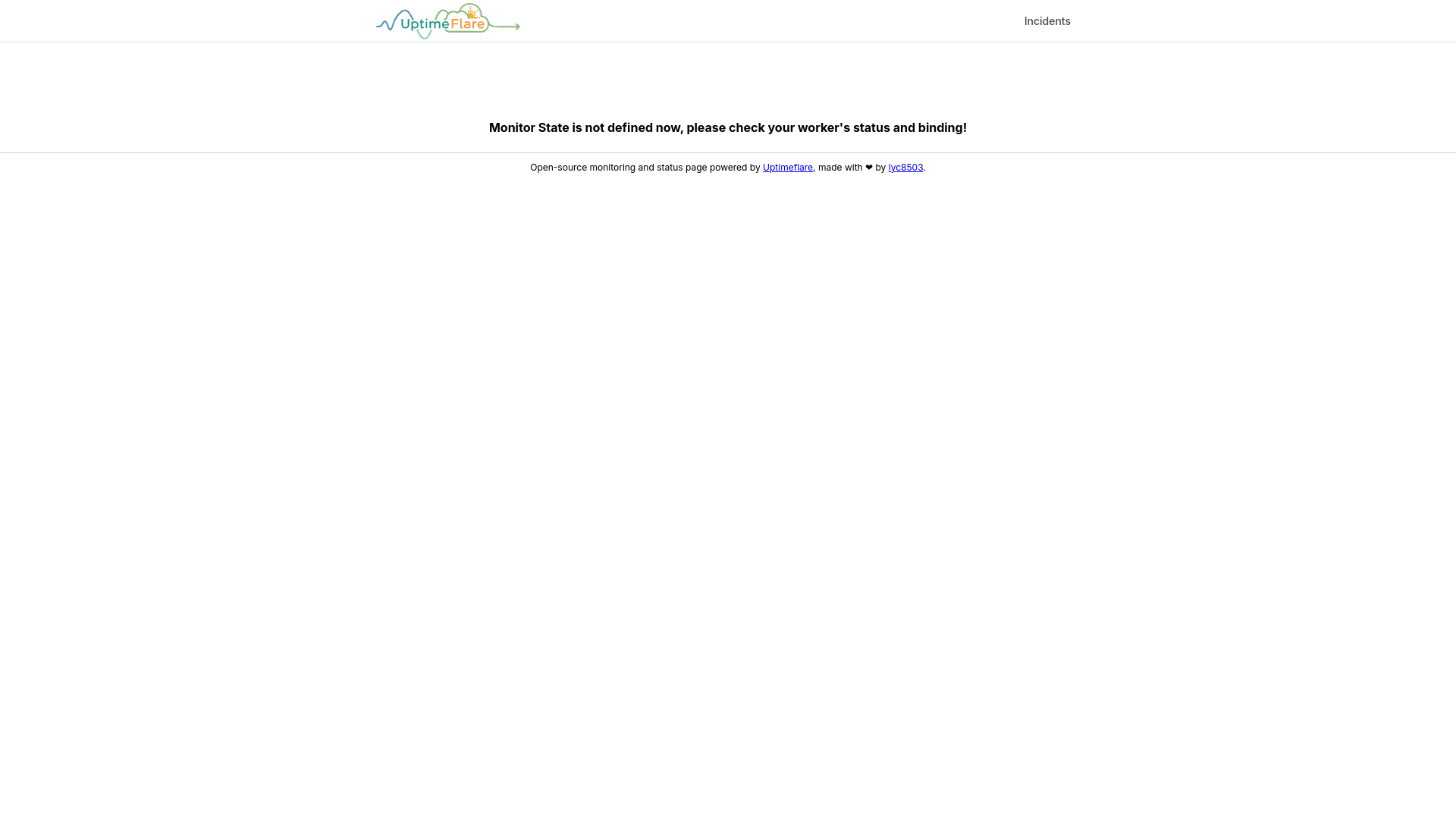 website screenshot of https://uptimeflare-56s.pages.dev/