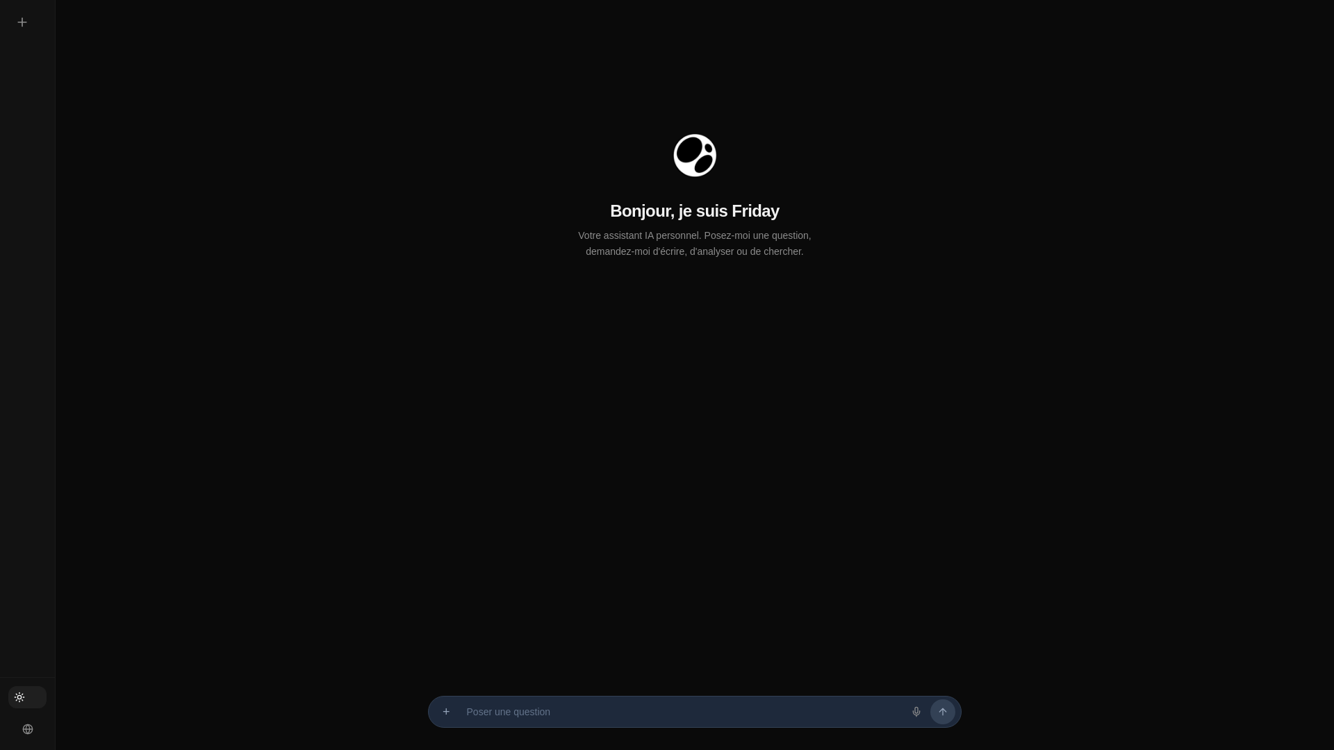 website screenshot of https://iafriday.fr/