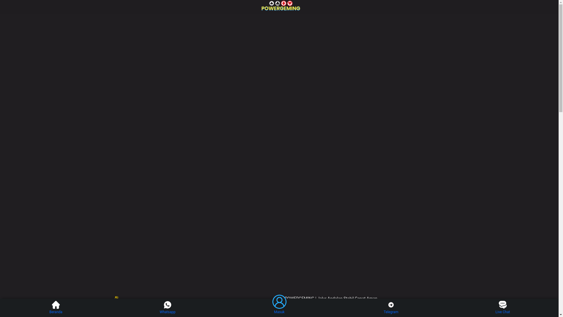 website screenshot of https://powergeming.org/