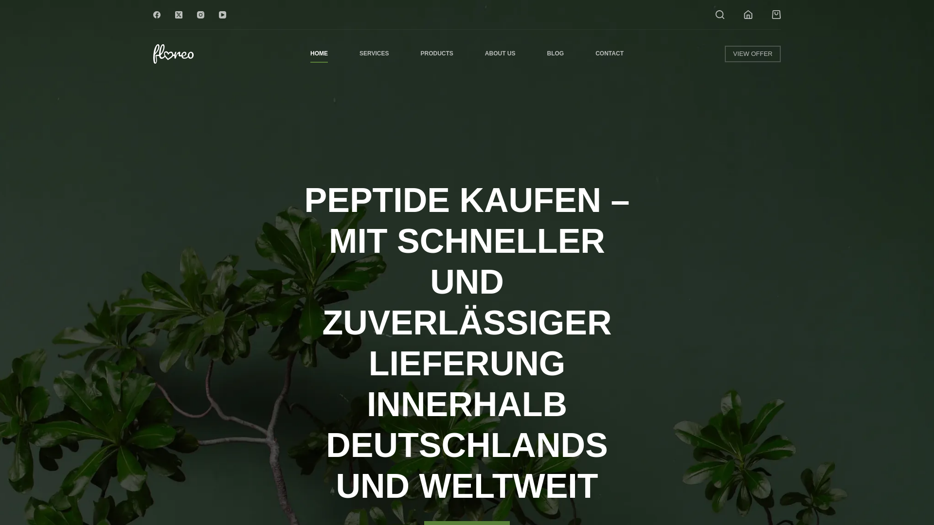 website screenshot of https://peptidekaufen.net/
