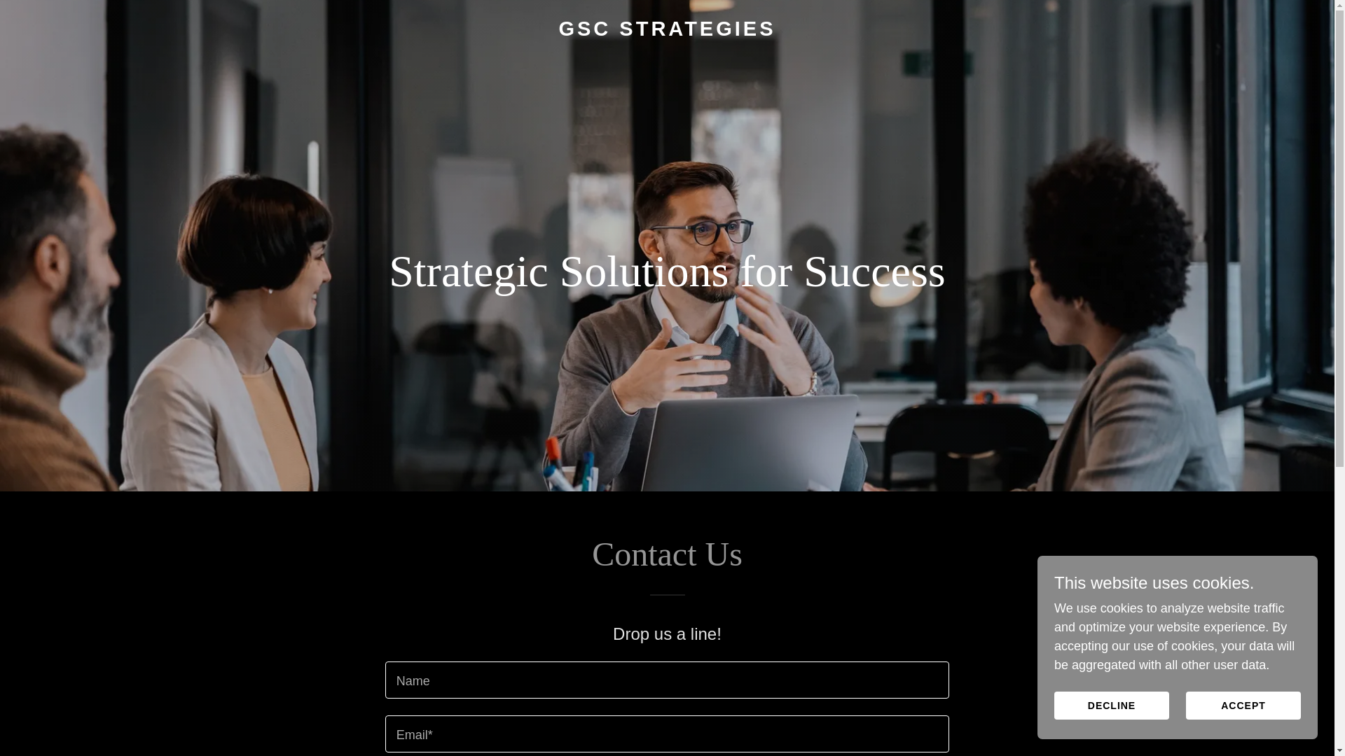 website screenshot of https://gscstrategies.com/