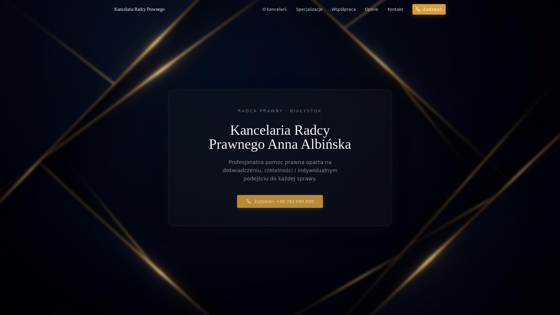 website screenshot of https://anna-albinska.pages.dev/