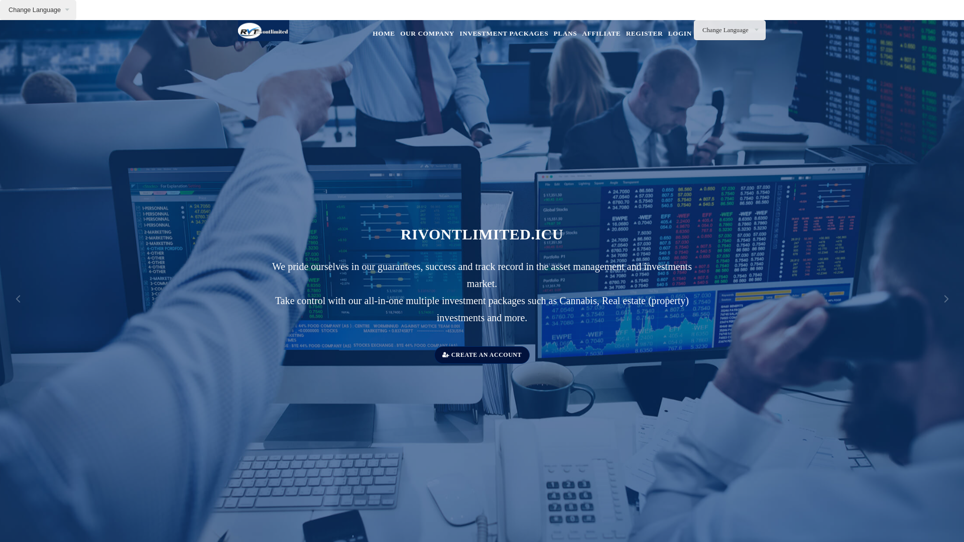 website screenshot of http://www.rivontlimited.icu