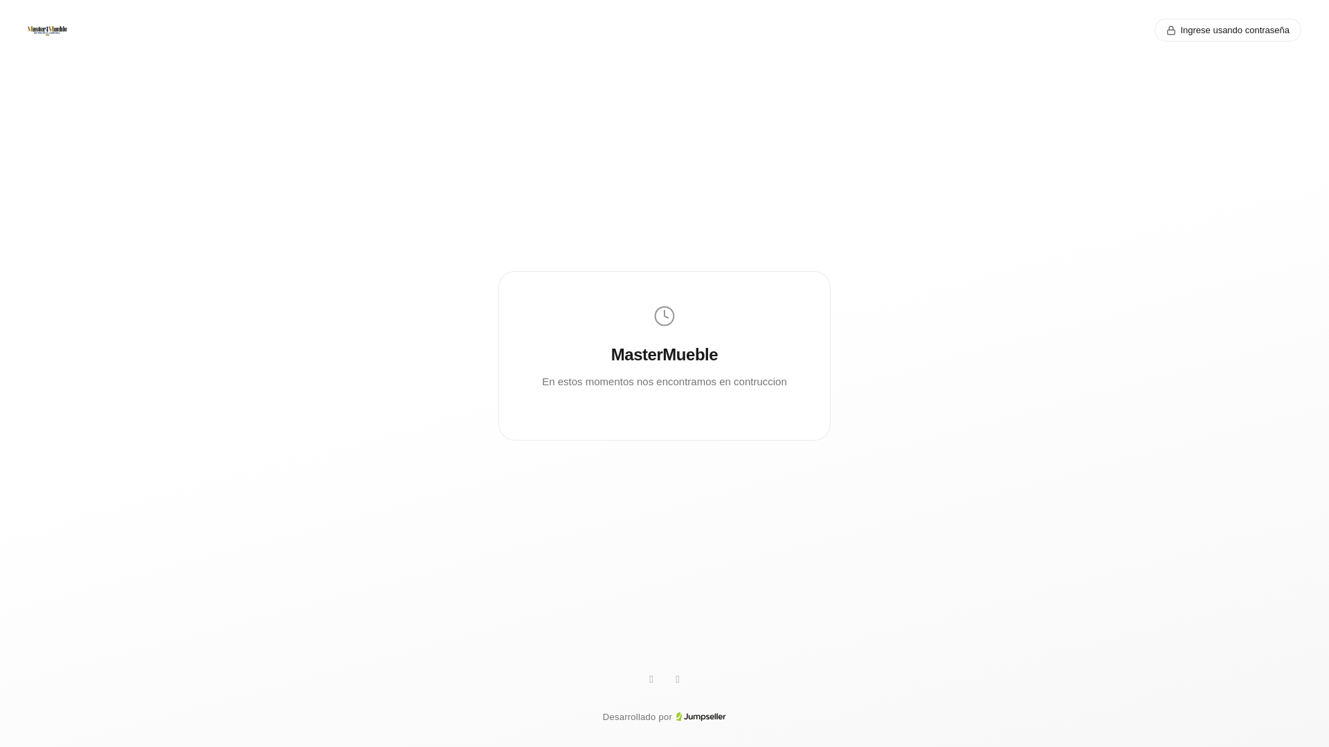 website screenshot of https://mastermueble.cl/