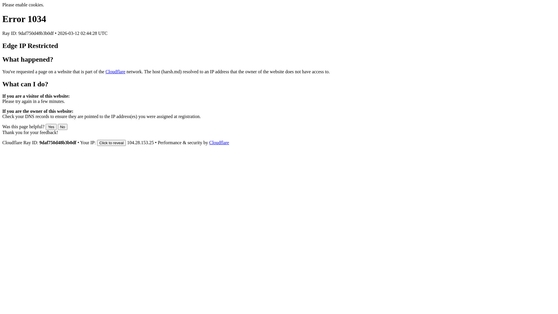 website screenshot of https://harsh.md/