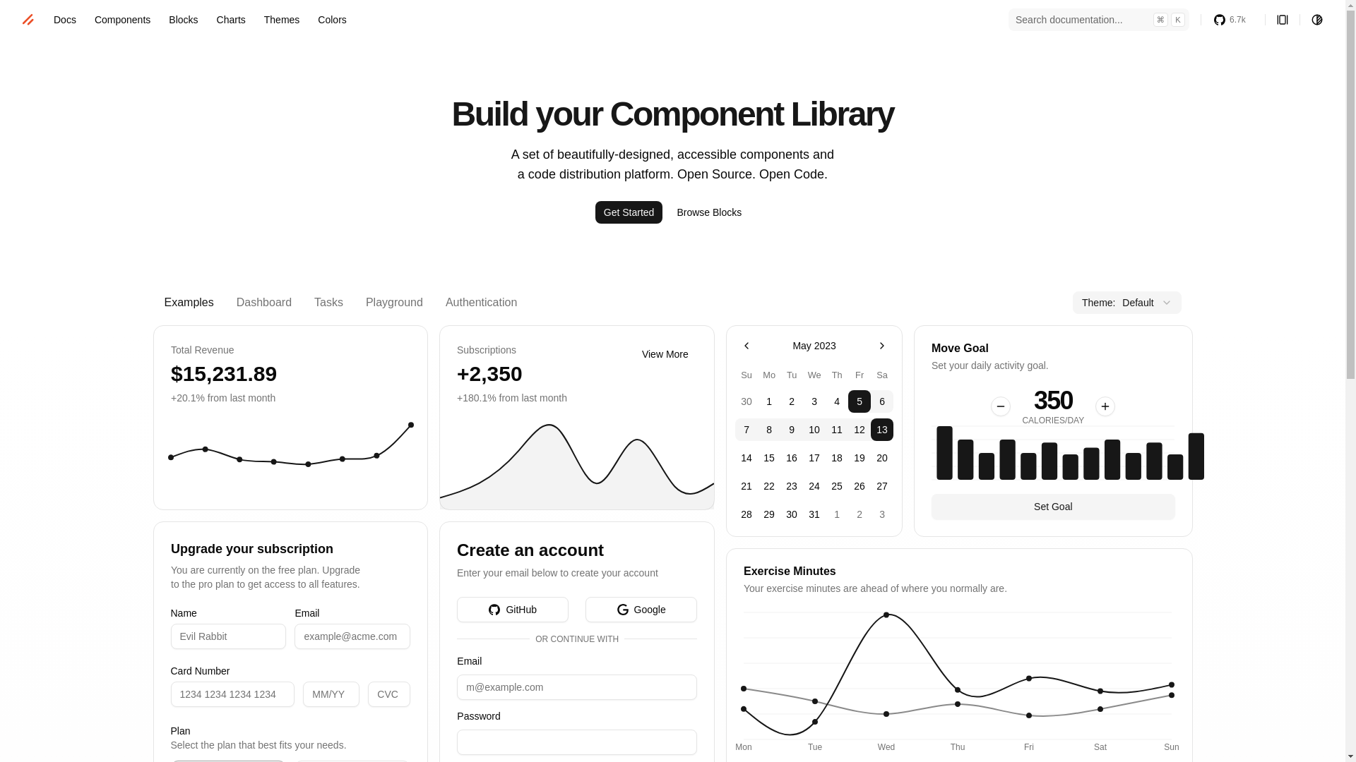 website screenshot of https://shadcn-svelte.pages.dev/