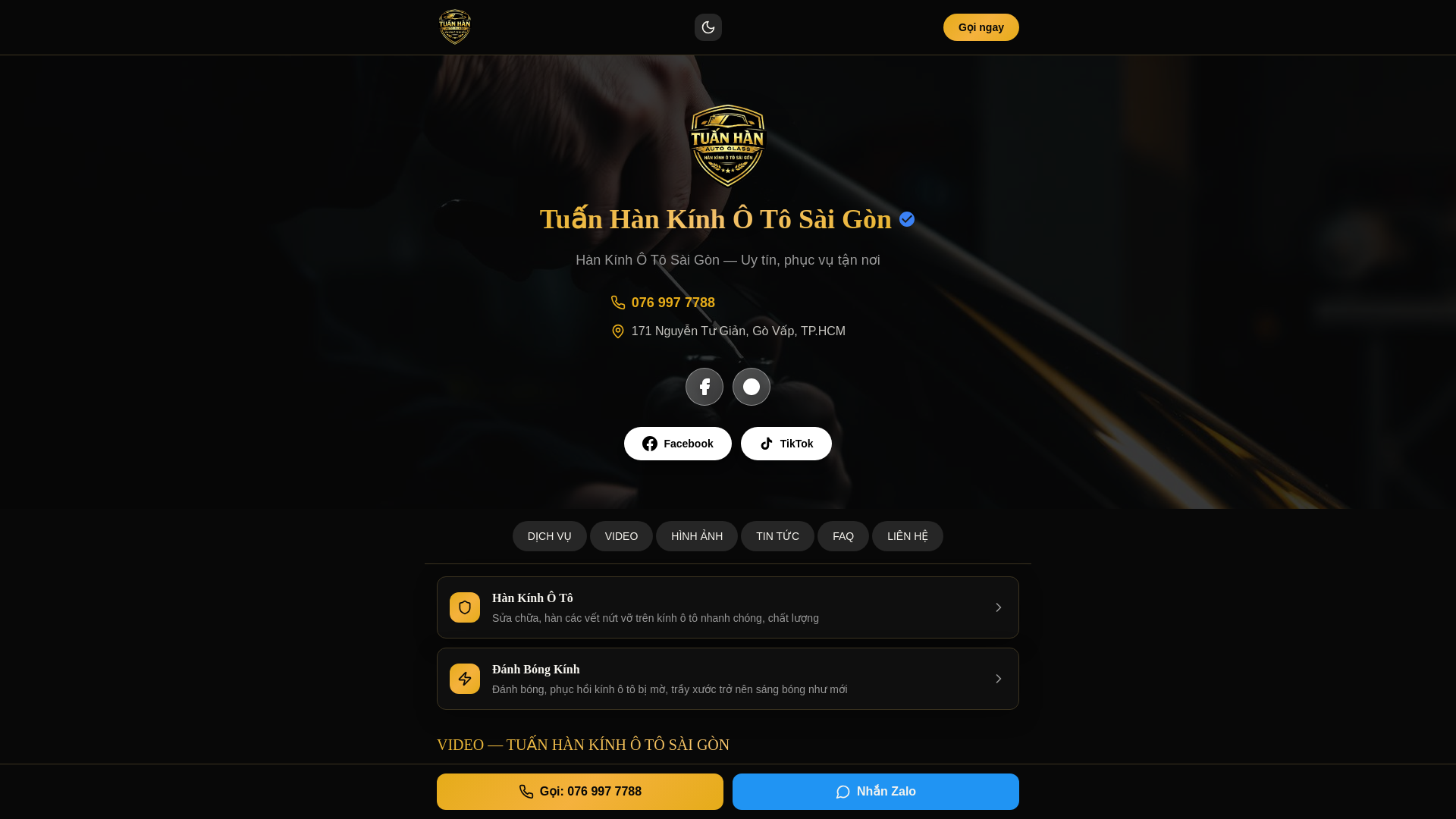 website screenshot of https://hankinhotosaigon.com