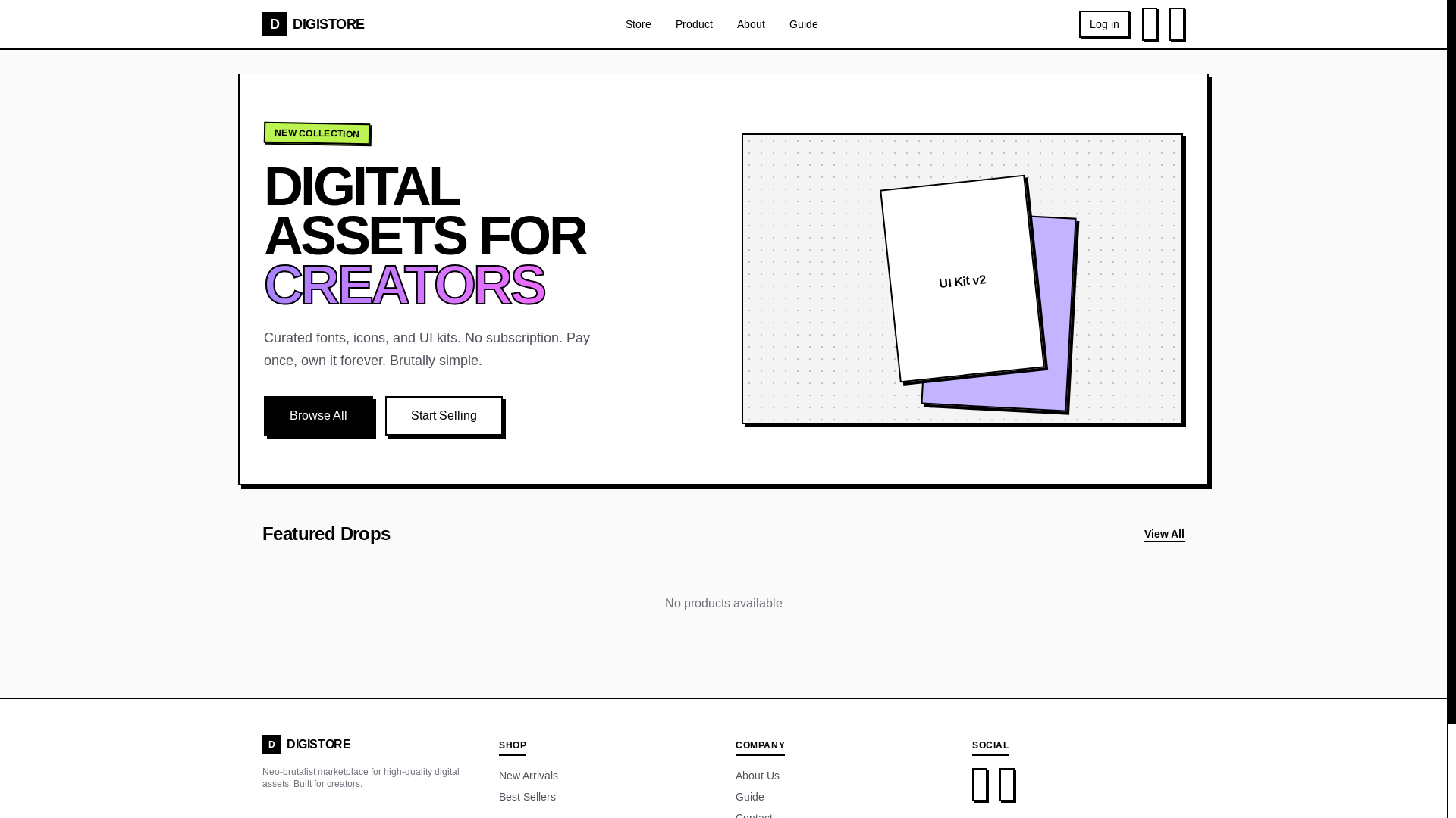 website screenshot of https://digistore-3eq.pages.dev/