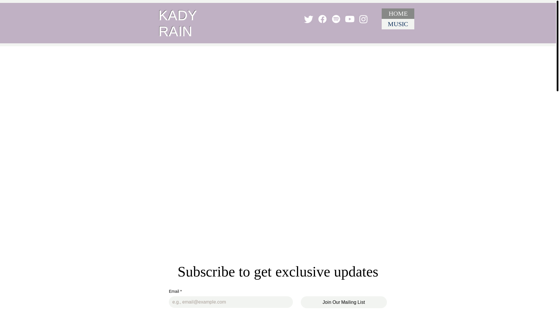 website screenshot of https://thekadyrain.com/