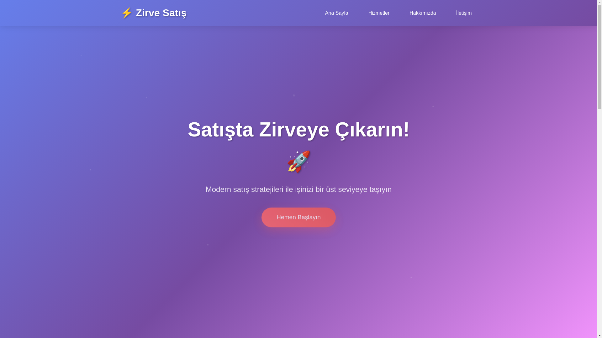 website screenshot of https://xn--zirvesat-0kb47b.com.tr/