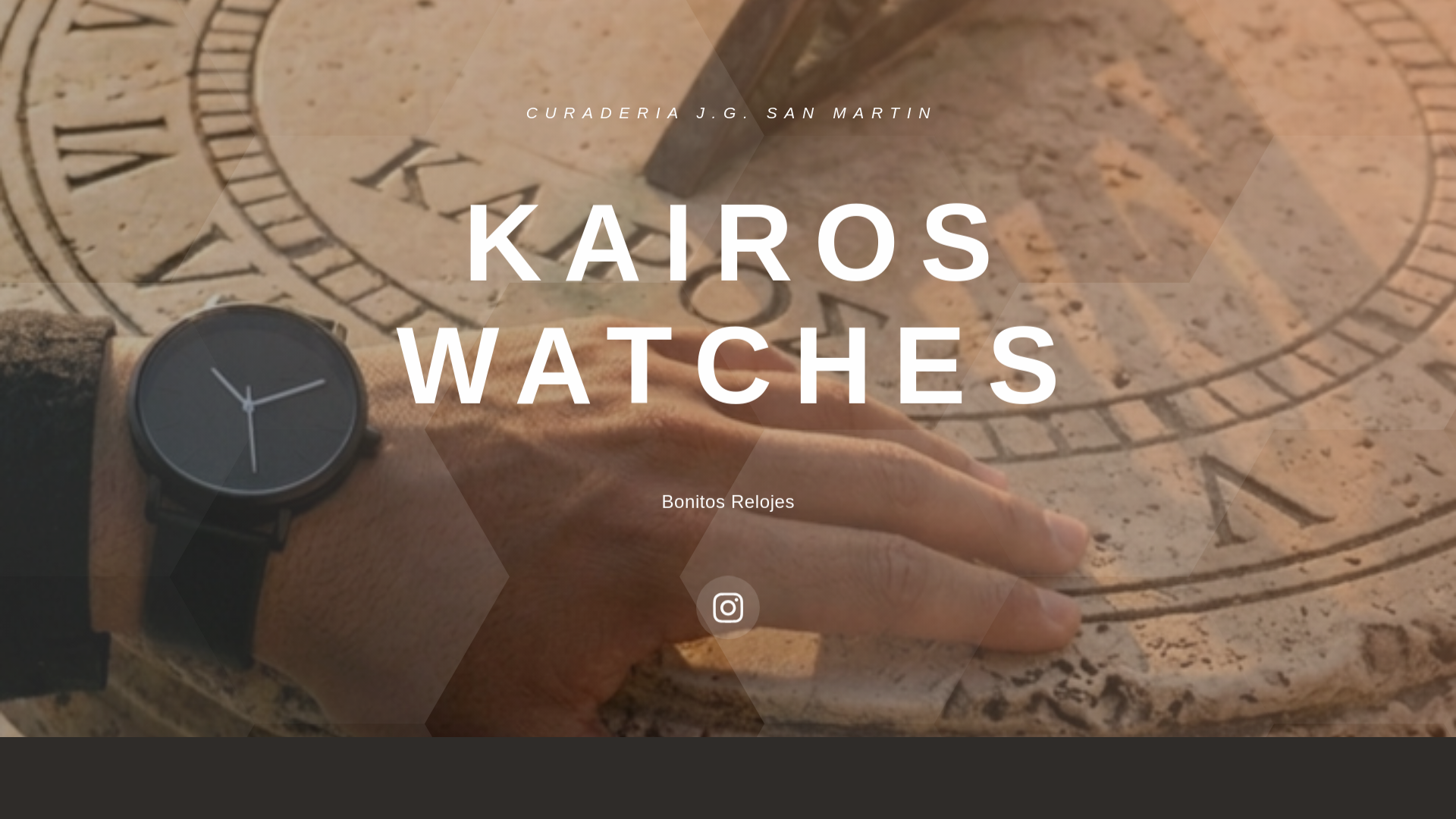 website screenshot of https://kairoswatches.pe