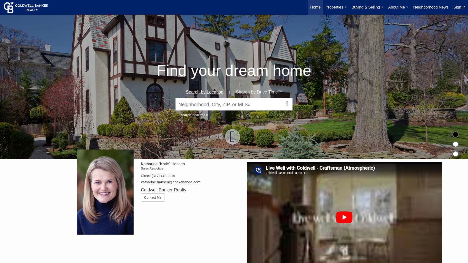 website screenshot of https://homesbykatiehansen.com/