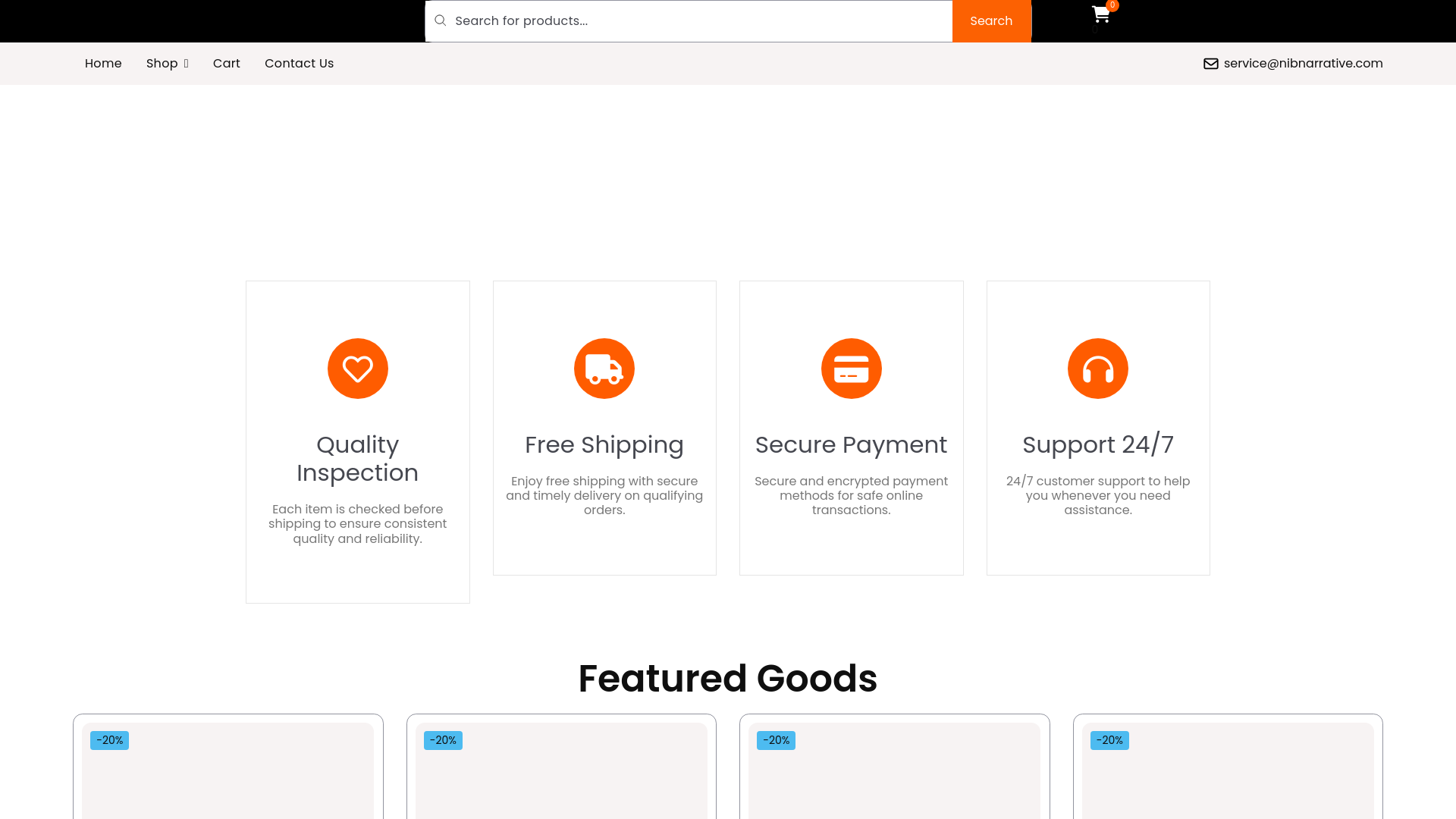 website screenshot of https://nibnarrative.com/