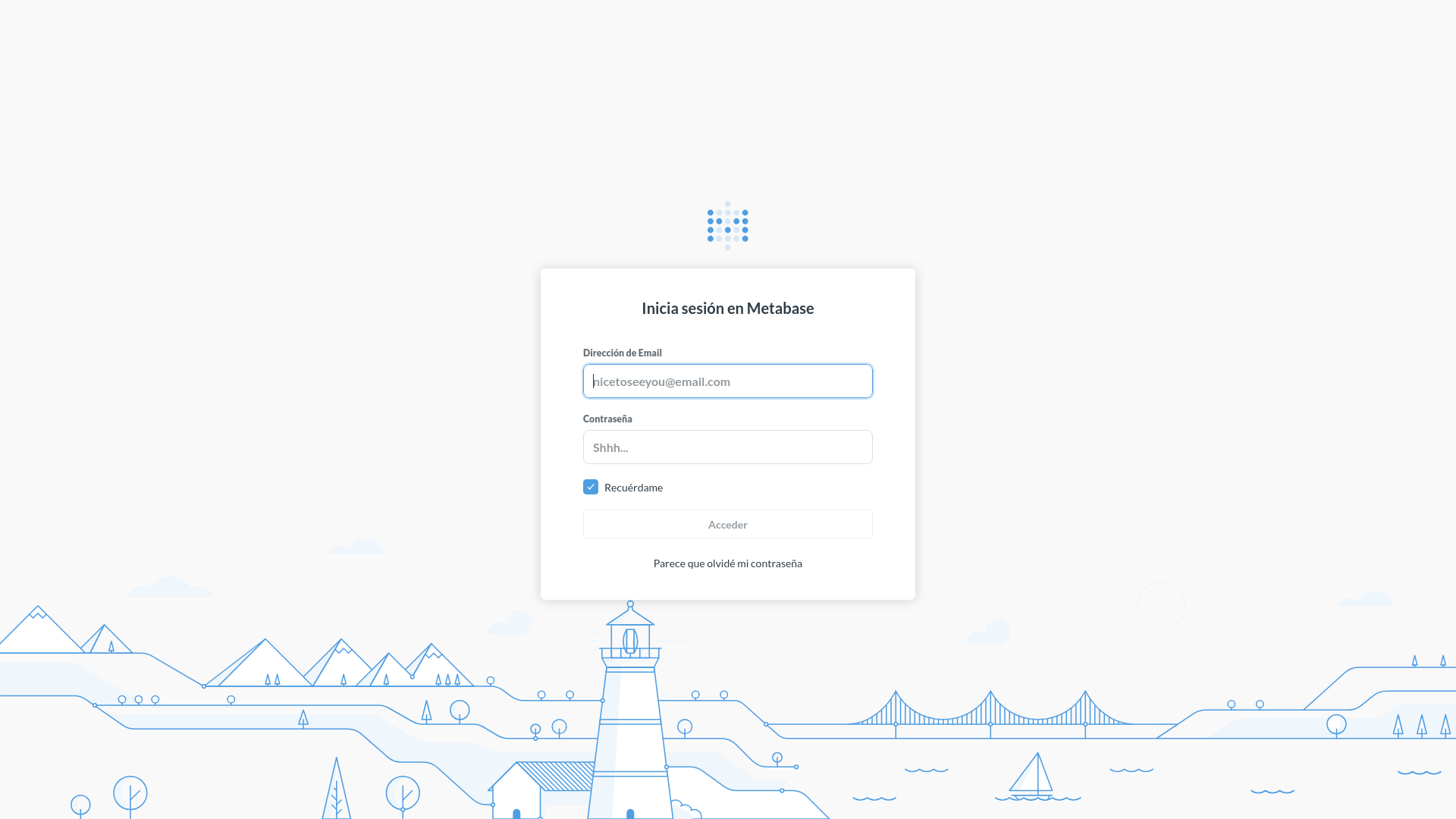 website screenshot of https://metabase.alertify.com.ar