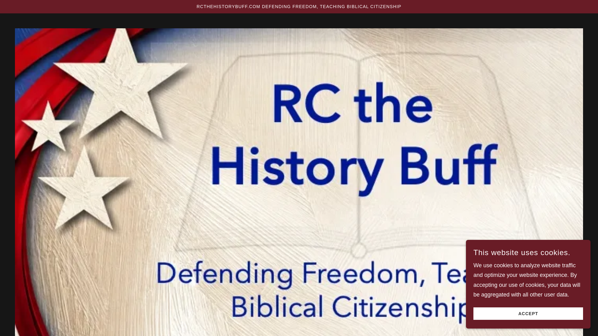 website screenshot of https://rcthehistorybuff.com/