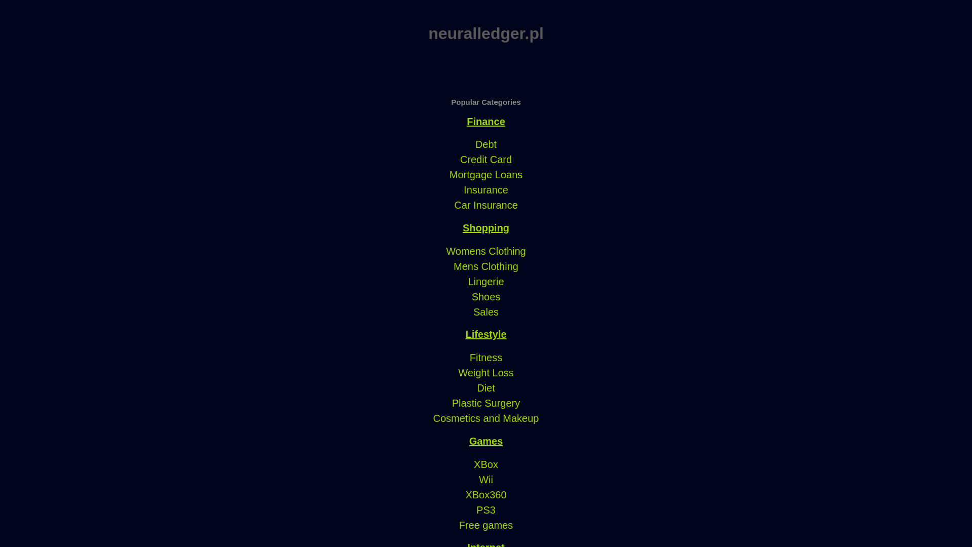 website screenshot of https://neuralledger.pl/