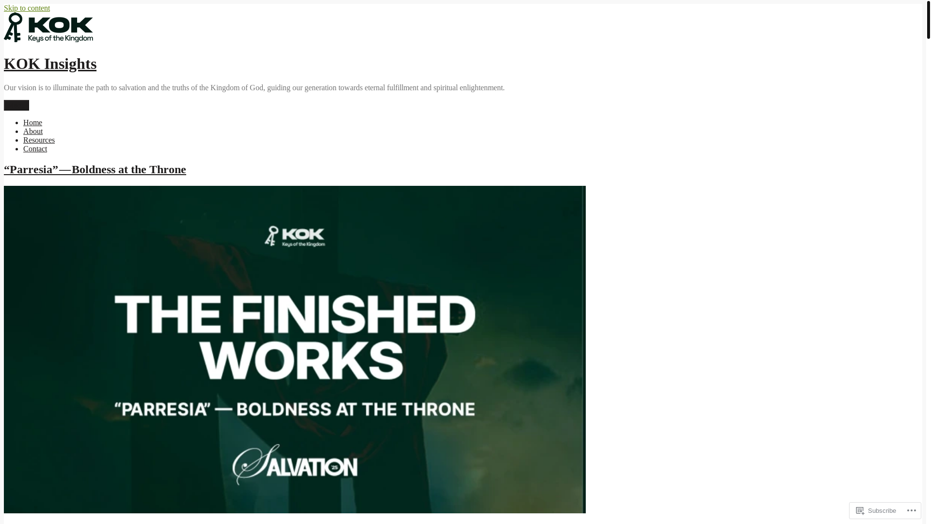 website screenshot of https://kokmissions.org/