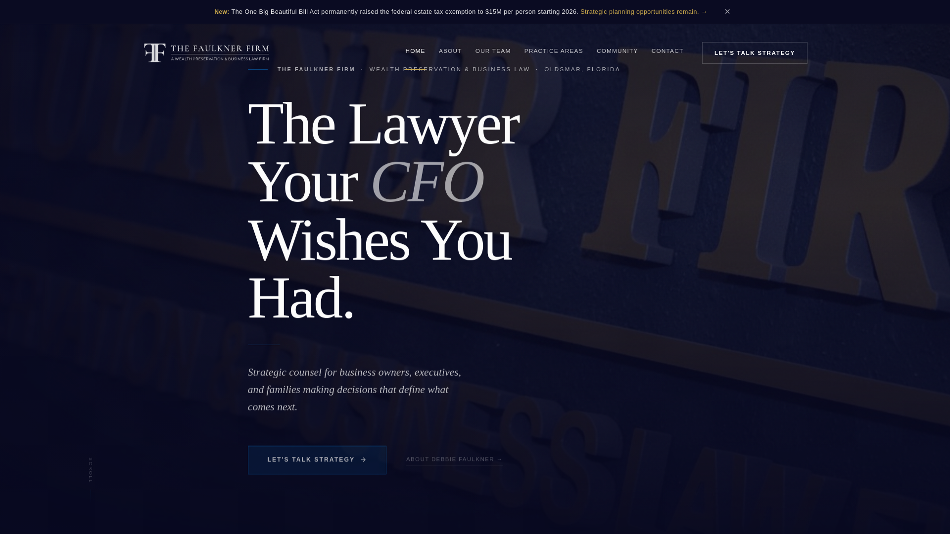 website screenshot of https://thefaulknerfirm.pages.dev/