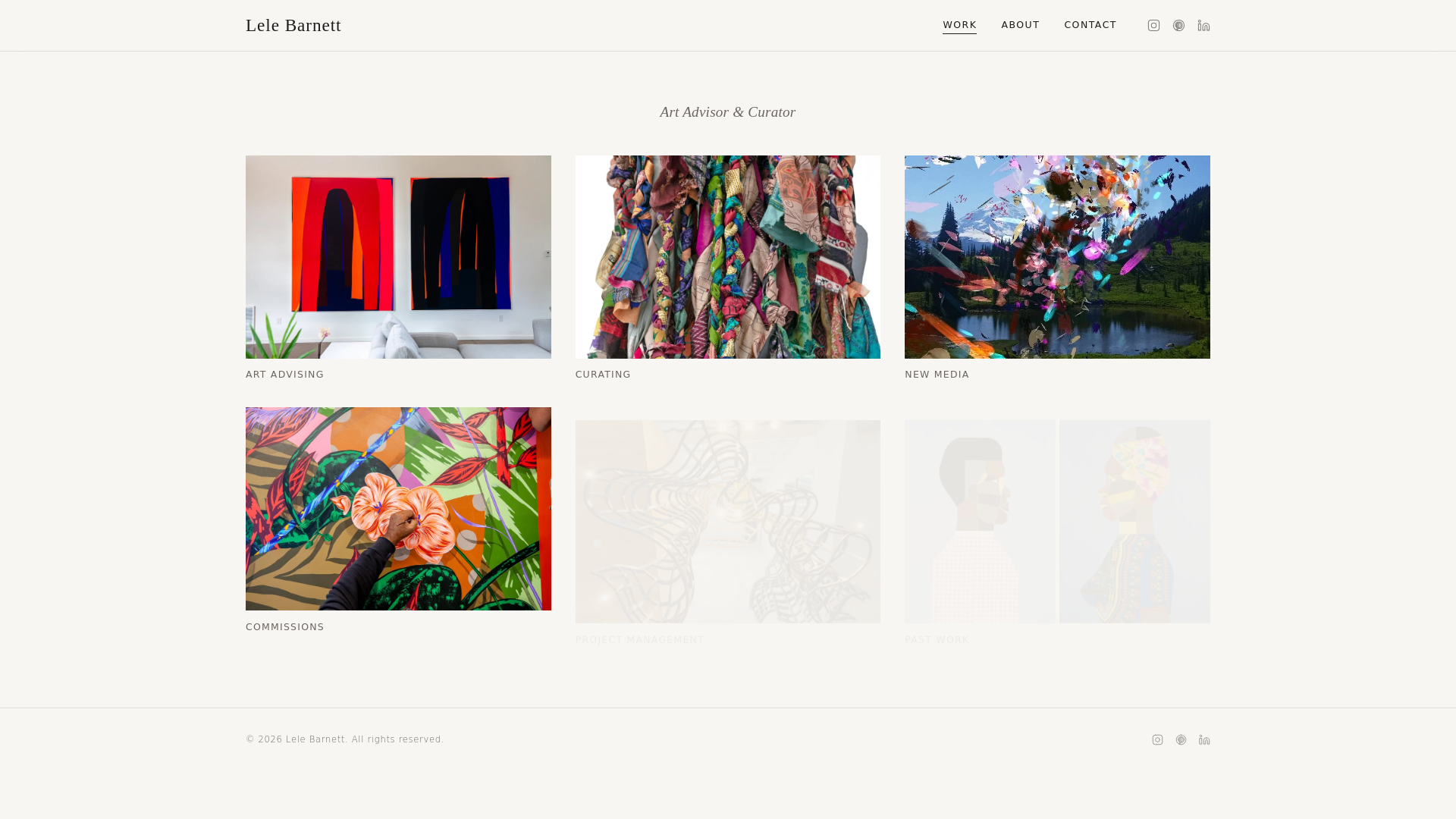 website screenshot of https://lelebarnett.pages.dev/