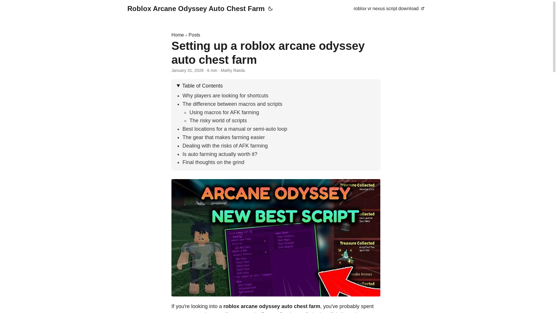 website screenshot of https://roblox-arcane-odyssey-auto-chest-farm.pages.dev/