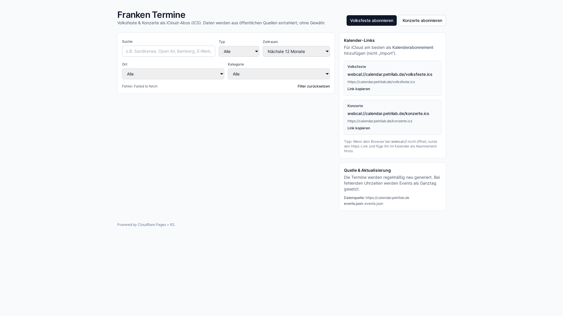 website screenshot of https://n8n-franconia-events.pages.dev/