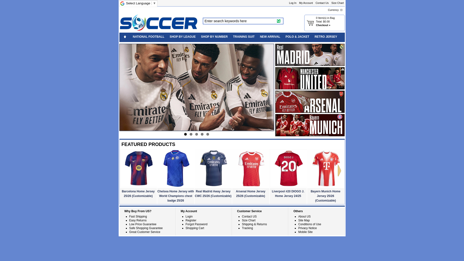 website screenshot of https://newarrivaljersey.com/