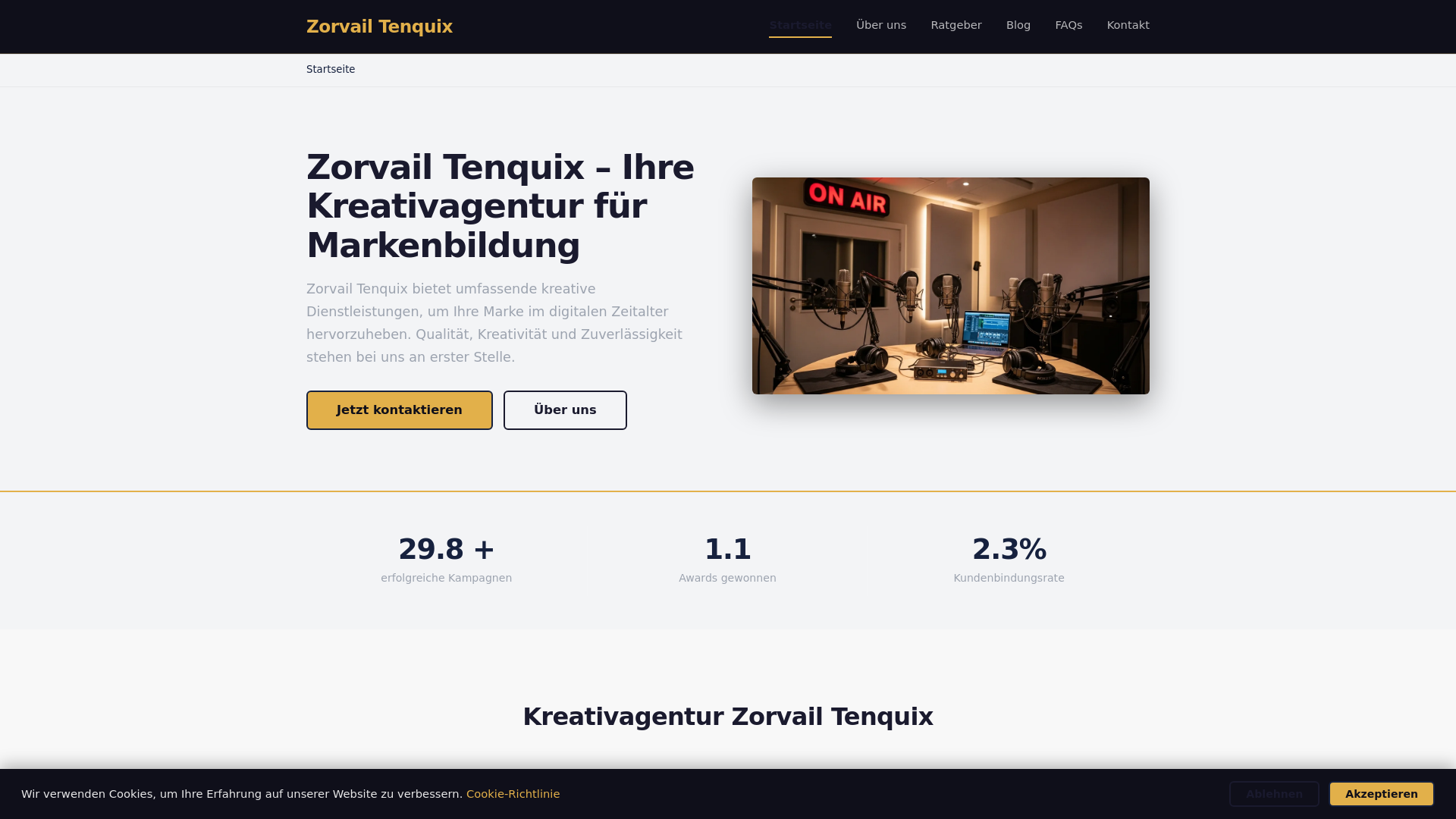 website screenshot of https://zorvail-tenquix.de