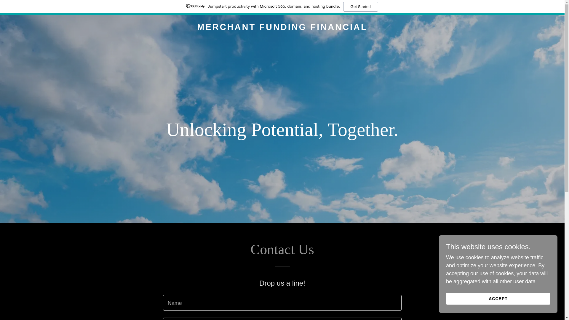 website screenshot of https://merchantfundingfinancial.com/