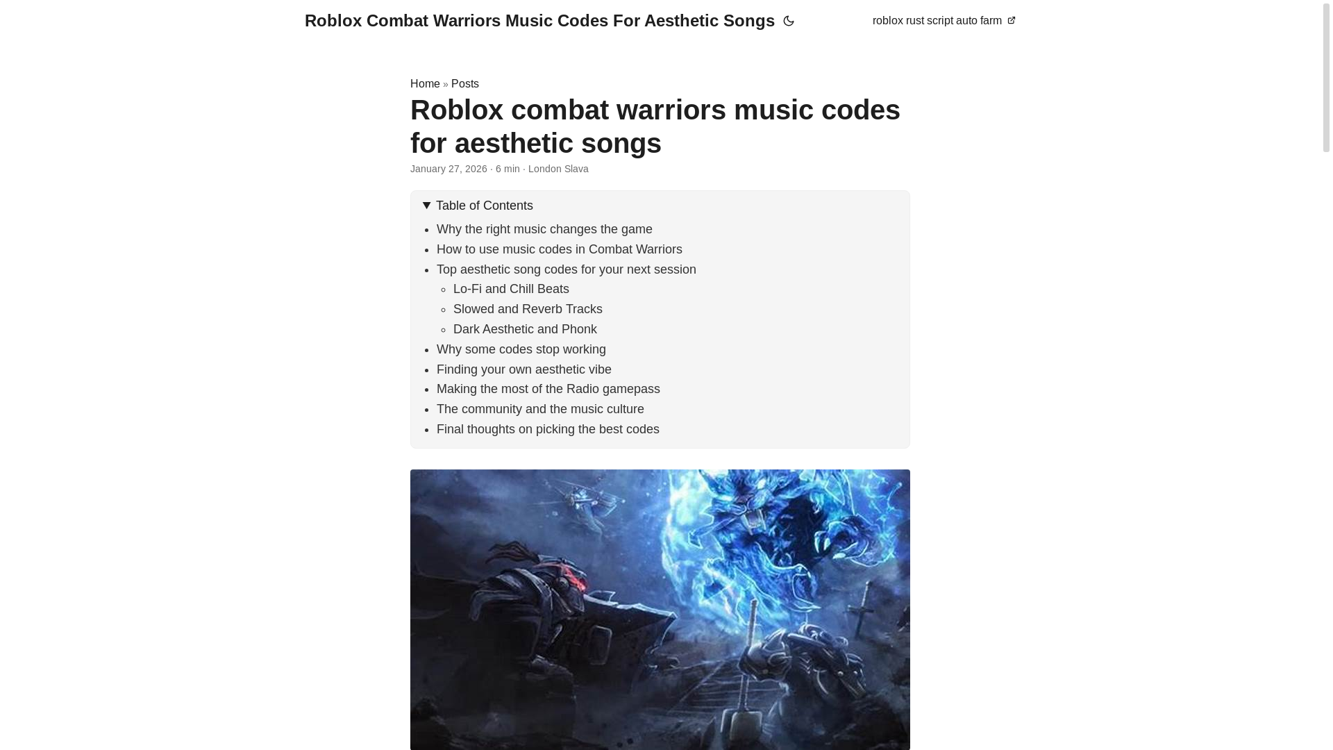 website screenshot of https://roblox-combat-warriors-music-codes-for-aesthetic-songs.pages.dev/