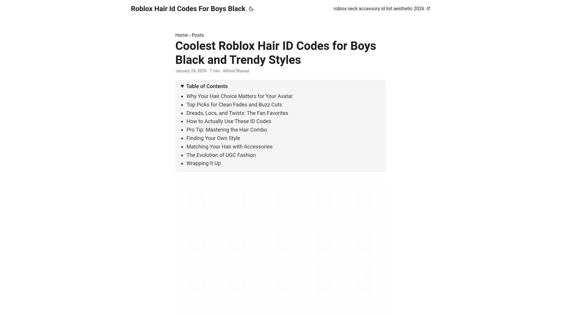 website screenshot of https://robloxhairidcodesforboysblack.pages.dev/