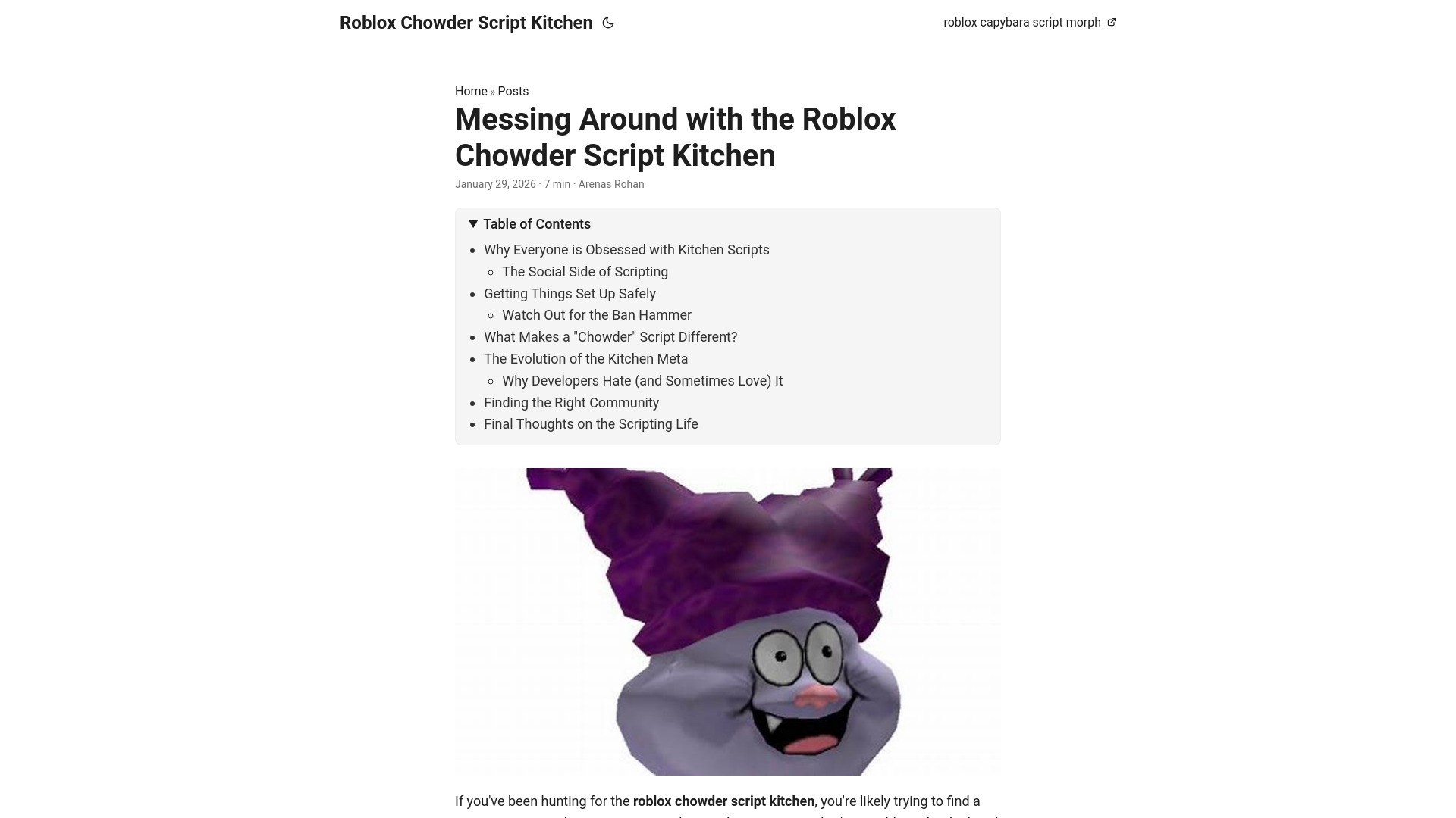 website screenshot of https://roblox-chowder-script-kitchen.pages.dev/